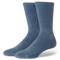Icon Dyed Crew Socks - Sea Blue