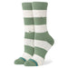 Women's Nep Stripe Crew Socks - Green