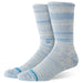 Marled Crew Socks - Grey Blue