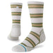 Striped It Light Wool Crew Socks - Grey