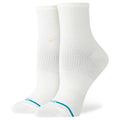 Women's Fine Rib Quarter - Ivory