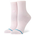 Women's Fine Rib Quarter - Pink