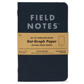 Field Notes Memo Book - Pitch Black 3 Pack - Dot Graph