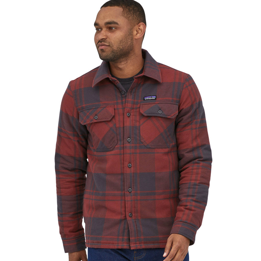 Varme Tag det op længde Patagonia - Men's Insulated Organic Cotton MW Fjord Flannel Shirt - Live  Oak: Sequoia Red – The Brokedown Palace