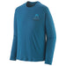 Men's LS Capilene Cool Merino Graphic Shirt - Slow Going: Wavy Blue
