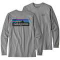 Men's Long Sleeved P-6 Logo Responsibili-Tee - Gravel Heather