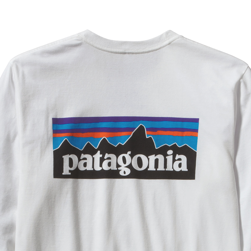 Patagonia white long sleeve t shirt sales