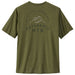 Men's Capilene Cool Daily Graphic Shirt - MTB Crest: Palo Green X-Dye