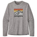 Men's L/S Capilene Cool Daily Graphic Shirt - Line Logo Ridge: Feather Grey