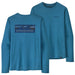 Men's L/S Capilene Cool Daily Graphic Shirt - Waters - Boardshort Logo: Wavy Blue X-Dye