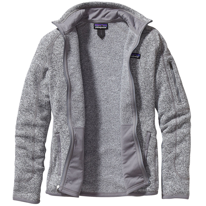 Patagonia women's better top sweater jacket birch white