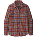 Women's LS Organic Cotton Fjord Flannel Shirt - Ice Fjord: Fox Red
