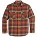 Burnside Flannel Shirt - Red/Brown/Tan Plaid