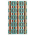 Oversized Jacquard Beach Towel - Chief Joseph Aqua