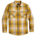Plaid Beach Shack Shirt - Flax/Grey Ombre