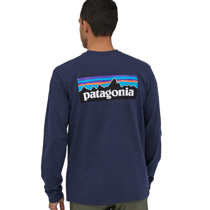 Patagonia Men's Long Sleeved P-6 Logo Responsibili-Tee Classic