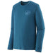 Men's L/S Capilene Cool Merino Graphic Shirt - Lost And Found: Wavy Blue