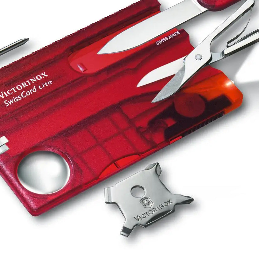 Victorinox Swiss Card Lite Red Transparent – The Brokedown Palace