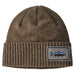 Brodeo Beanie - Fitz Roy Trout Patch: Ash Tan